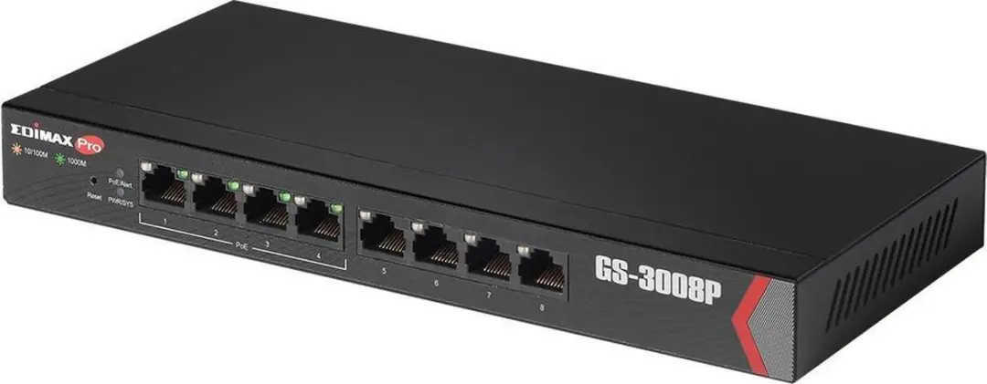 Edimax GS-3008P Netwerk Switch 8 Poorten PoE - 60W - afbeelding 3 van 6