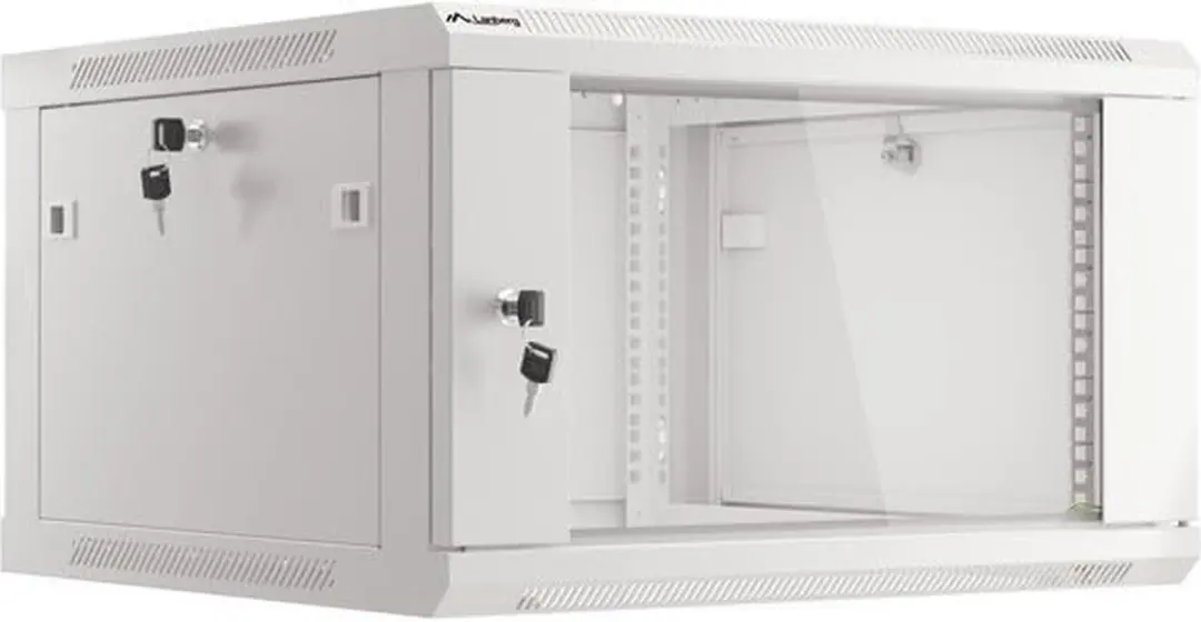 Lanberg Patchkast WF01-6606-10S 6U - 19" - Grijs