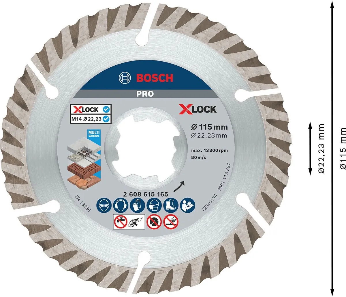 Bosch Professional Diamanten Doorslijpschijf 115mm - Metaal