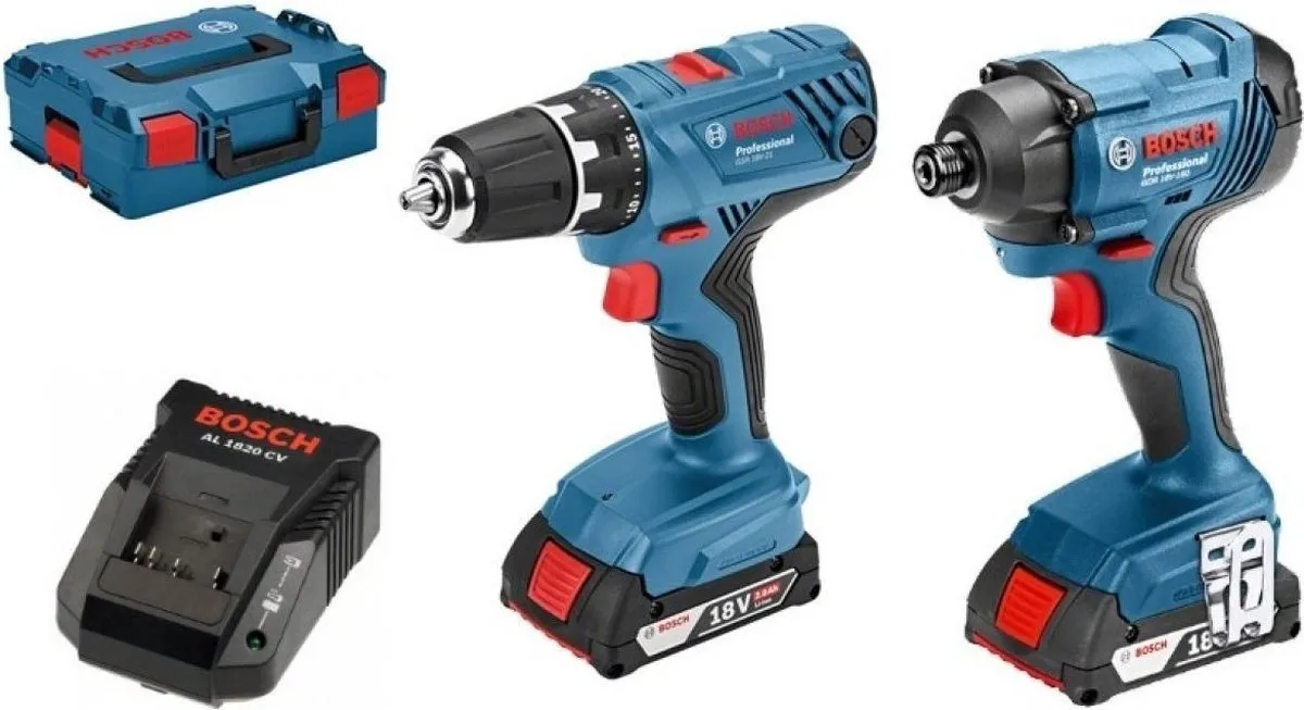 Bosch Professional GSR 18V-21 GDR 18V-160 Combiset