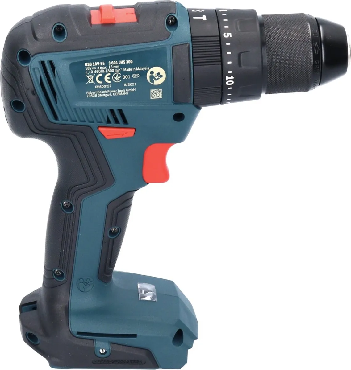Bosch Professional GSB 18V-55 Klopboormachine - 55Nm Borstelloos - 2x 5.0Ah Accu