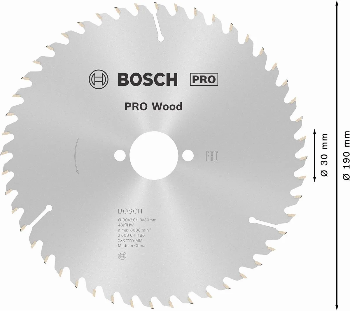 Bosch Professional Cirkelzaagblad Optiline 190mm Metaal - 48 Tanden