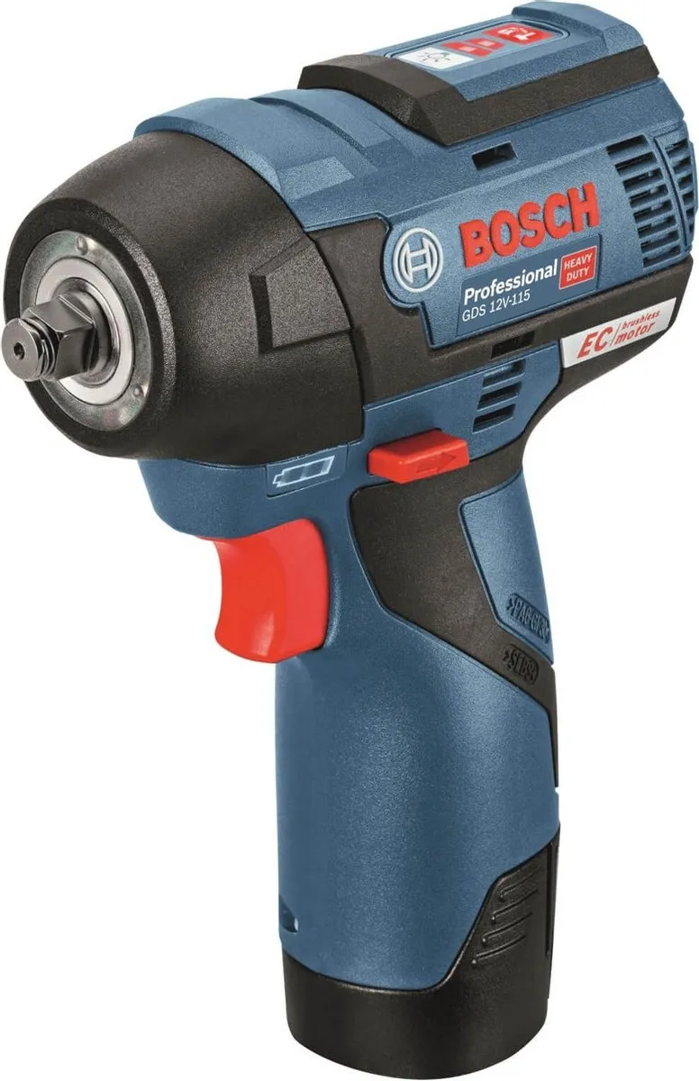 Bosch Professional GDS 12V115 Slagmoeraanzetter - 3100 Slagen/Min - 2x 3000mAh