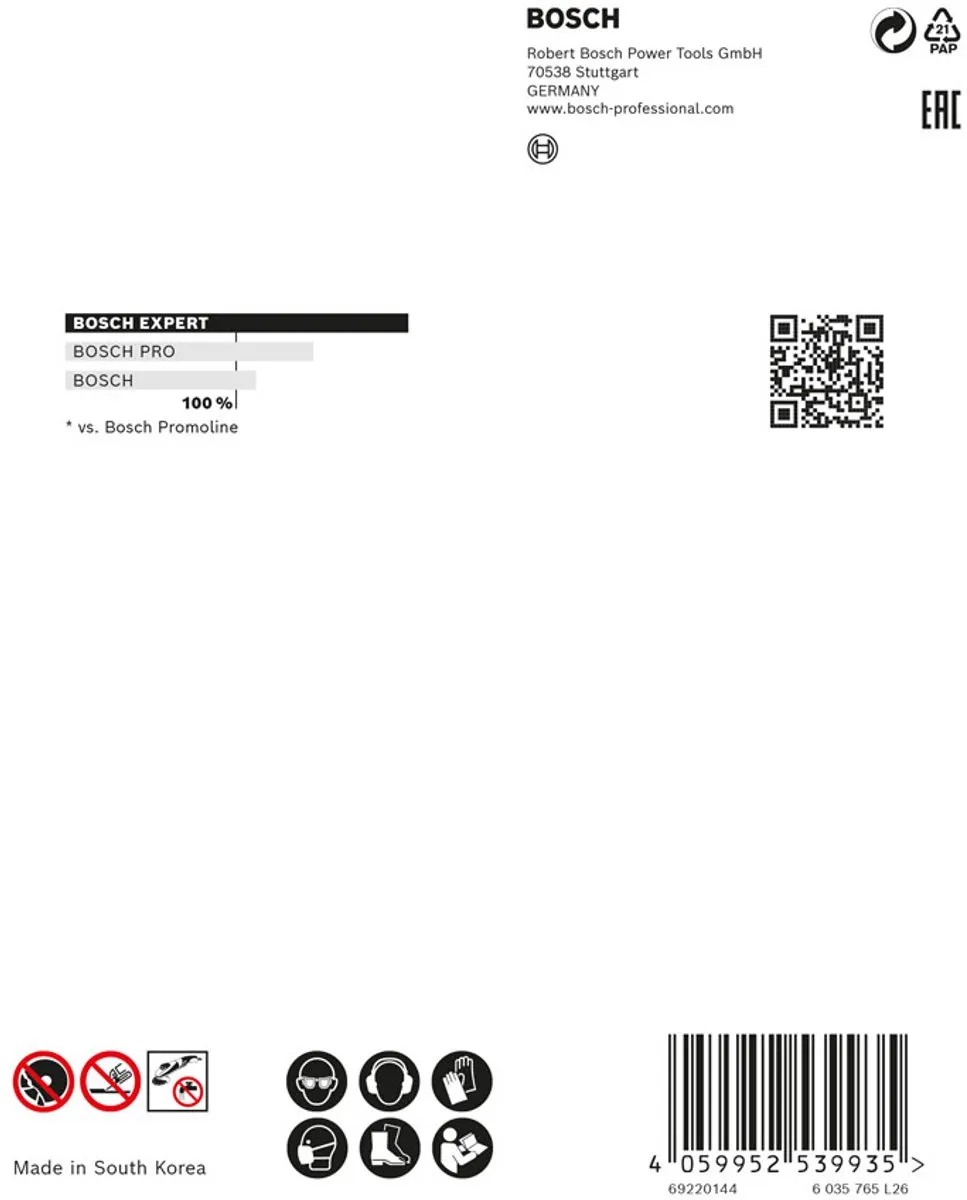 Bosch Professional EXPERT HardCeramic X-LOCK 2608900658 Diamantslijpschijf 125mm Metaal - afbeelding 6 van 6