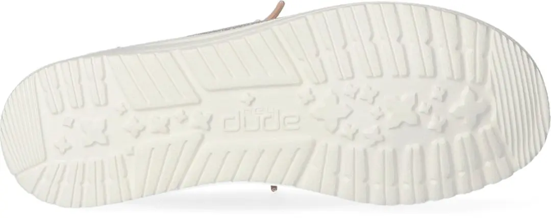 HEYDUDE Wendy Metallic Sparkle Instappers - Roze 39 - afbeelding 5 van 6