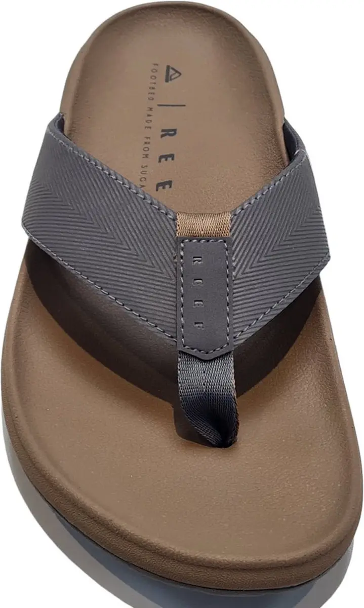 Reef The Raglan Teenslippers Heren 46 - Donkergrijs/Bruin - afbeelding 3 van 6