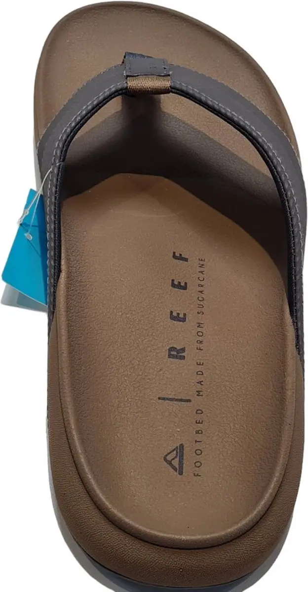Reef The Raglan Teenslippers Heren 46 - Donkergrijs/Bruin - afbeelding 4 van 6