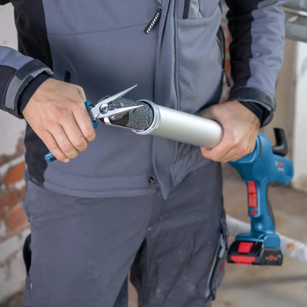 Bosch Professional GCG 18V-600 Accu Kitspuit 18V - Blauw