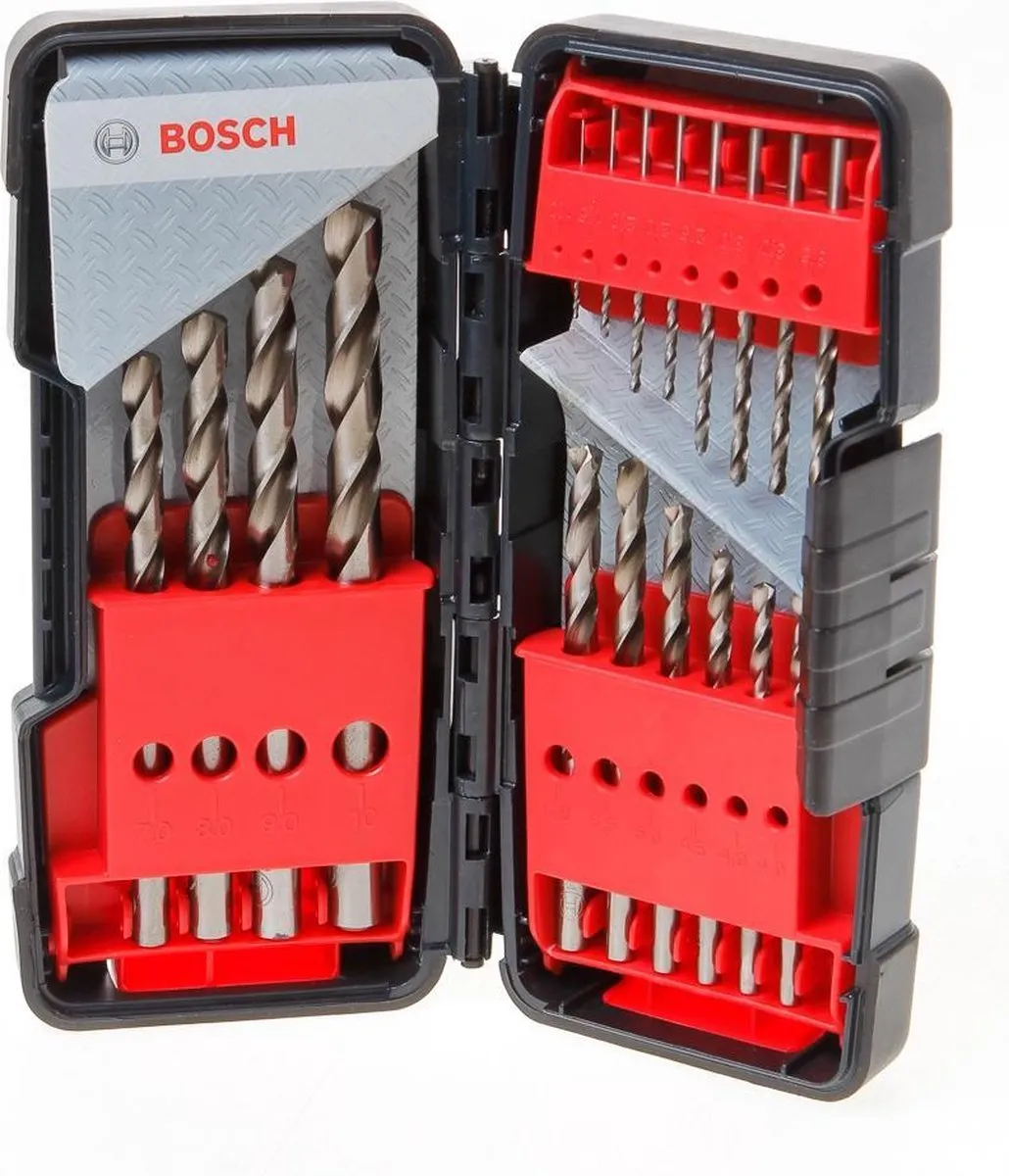 Bosch Professional HSS-G Borenbox 18-delig 1-10mm - Metaal - afbeelding 6 van 6