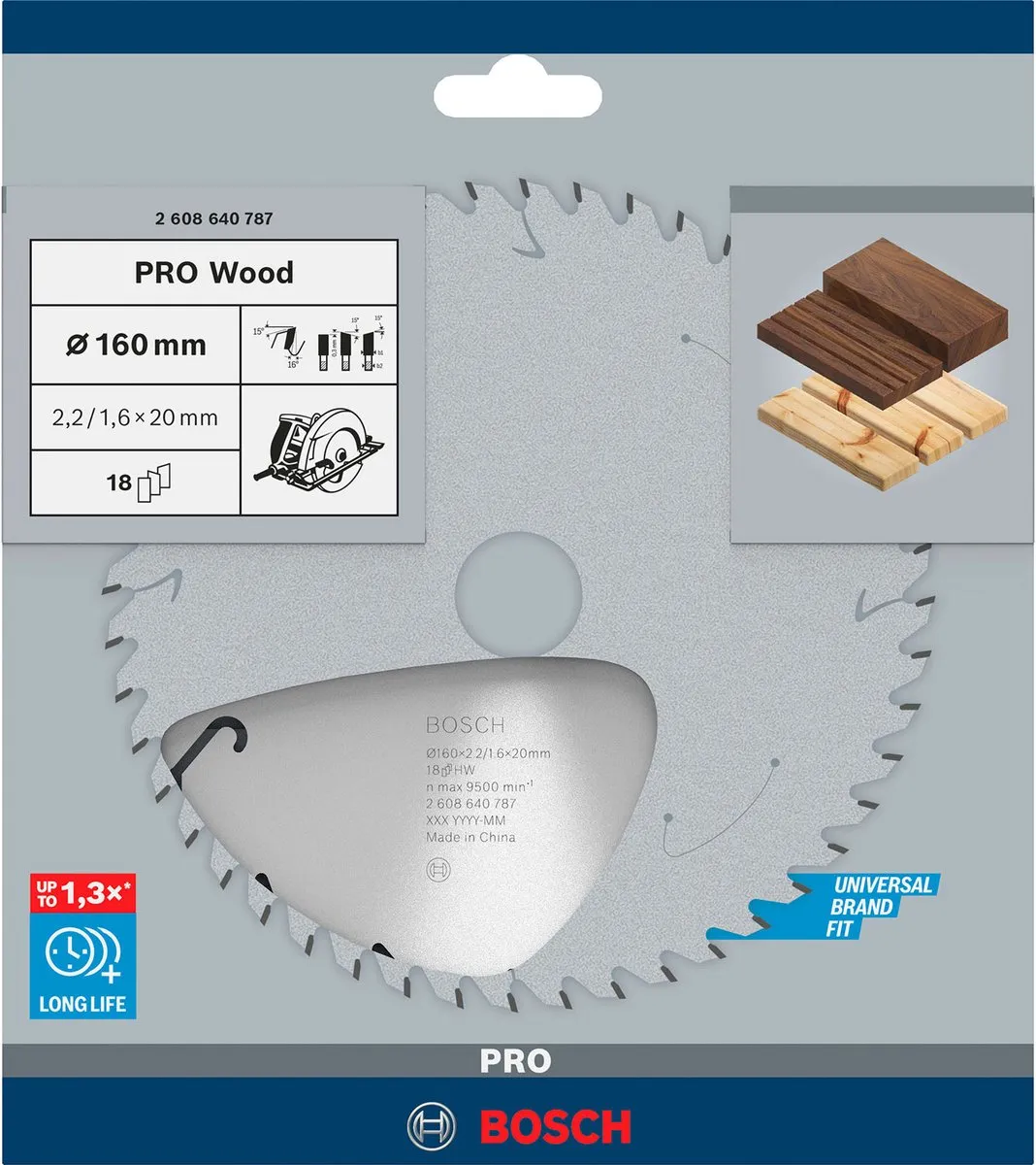 Bosch Professional Cirkelzaagblad CIRKZB SPEED 160X20X2,4 18T - Metaal/Hout