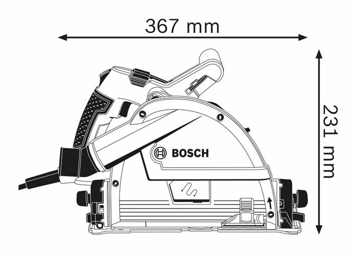 Bosch Professional GKT 55 GCE Invalcirkelzaagmachine - 1400W - Hout
