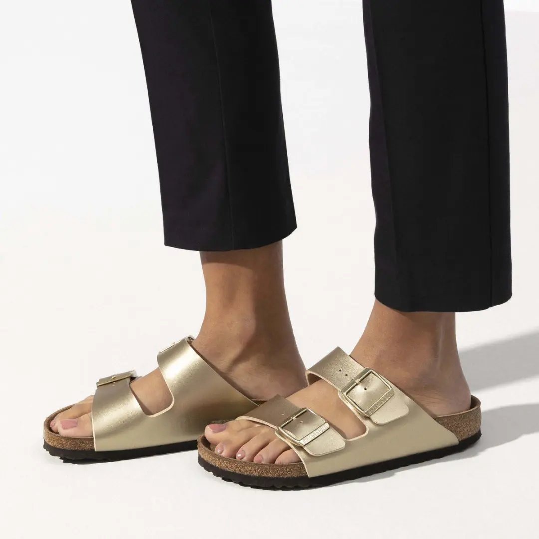 Birkenstock Arizona Gold Narrow Birko-Flor Slides - Maat 41 - afbeelding 6 van 6