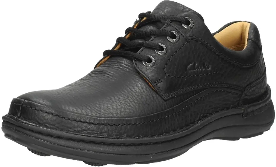 Clarks Nature Three Heren Veterschoenen - Zwart - Maat 42