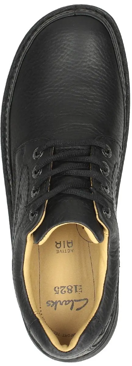 Clarks Nature Three Heren Veterschoenen - Zwart - Maat 42