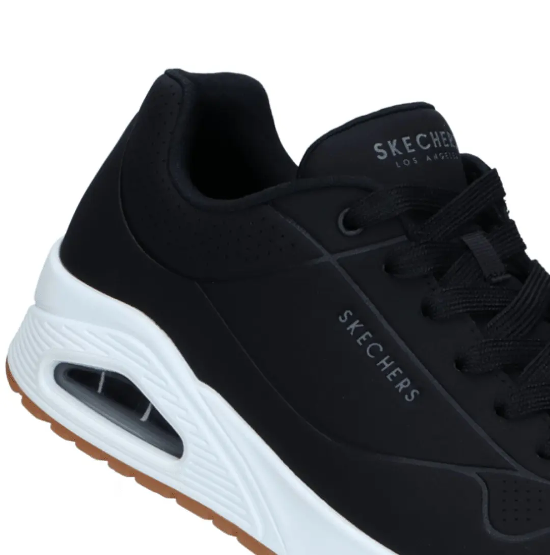 Skechers Uno Stand On Air Sneakers 403674L - Zwart-wit - afbeelding 3 van 6