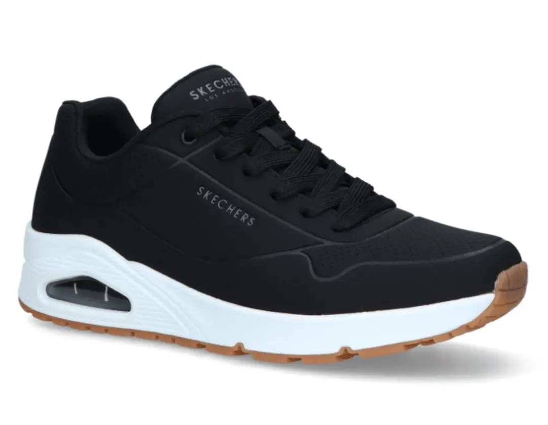 Skechers Uno Stand On Air Sneakers 403674L - Zwart-wit - afbeelding 2 van 6