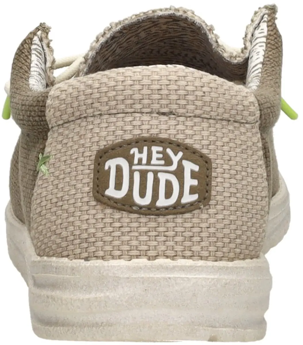 HEYDUDE Wally Braided Instappers groen Canvas - Maat 47 - afbeelding 6 van 6