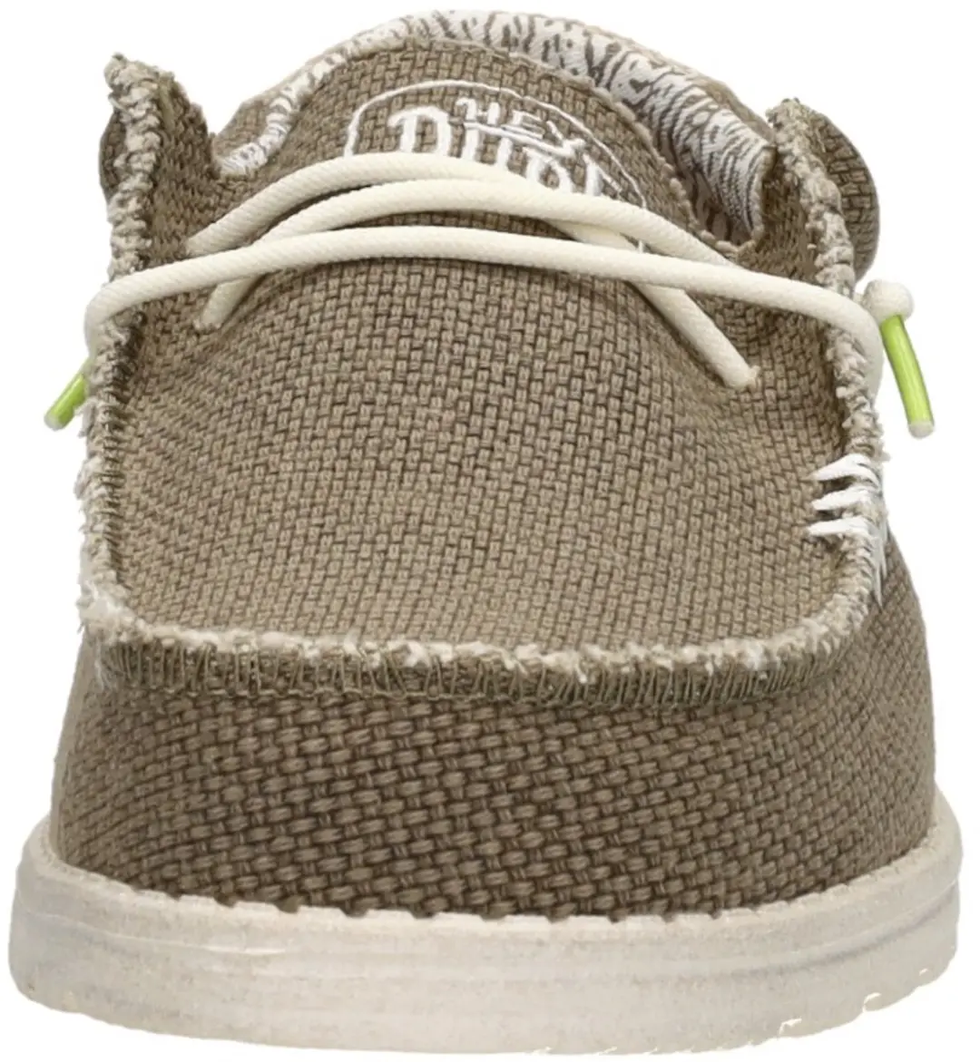 HEYDUDE Wally Braided Instappers groen Canvas - Maat 47 - afbeelding 3 van 6