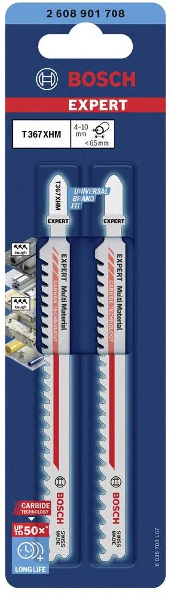 Bosch Professional EXPERT Multi Material T367XHM Decoupeerzaagblad - Metaal - 2 Stuks - afbeelding 6 van 6