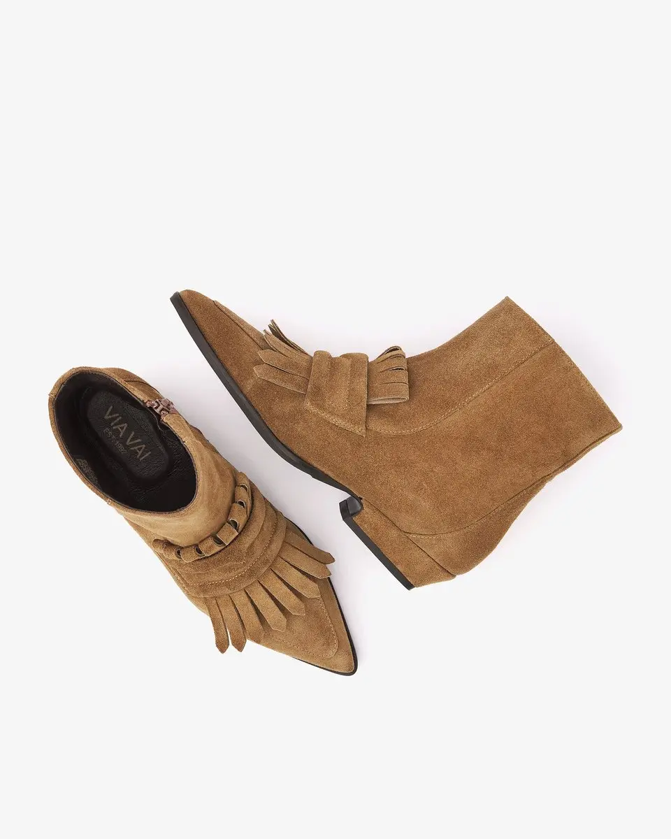 VIA VAI Vive Evie Enkellaarsjes Beige 38 - afbeelding 3 van 6