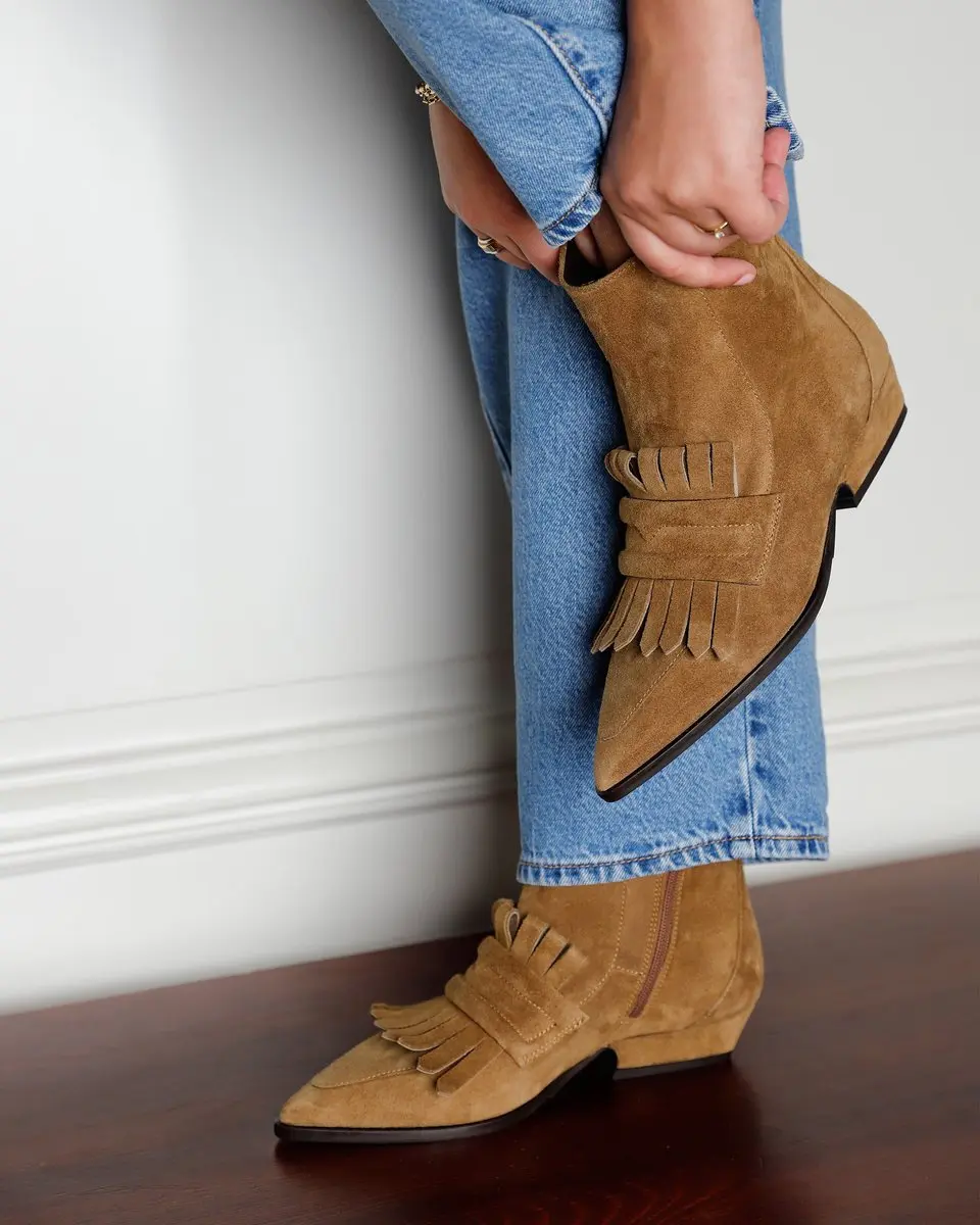 VIA VAI Vive Evie Enkellaarsjes Beige 38 - afbeelding 5 van 6