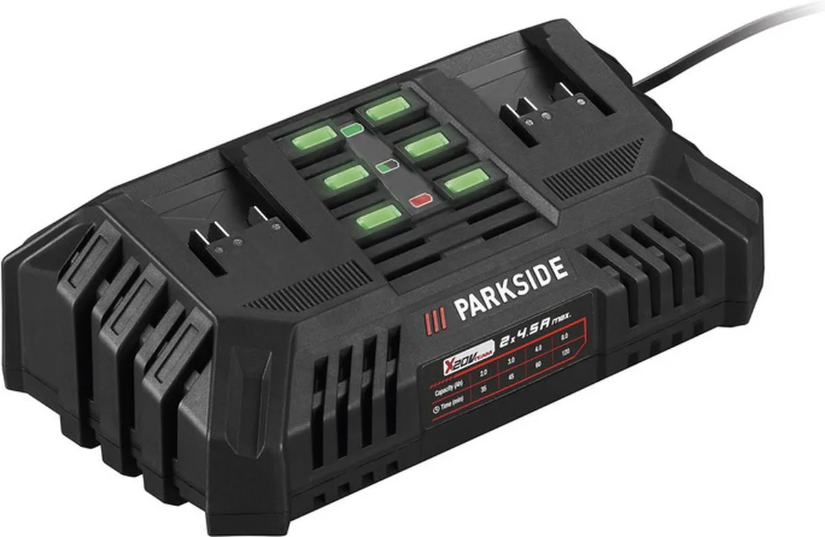 PARKSIDE X 20 V Team Accu Oplader 220W - 2x 4,5A