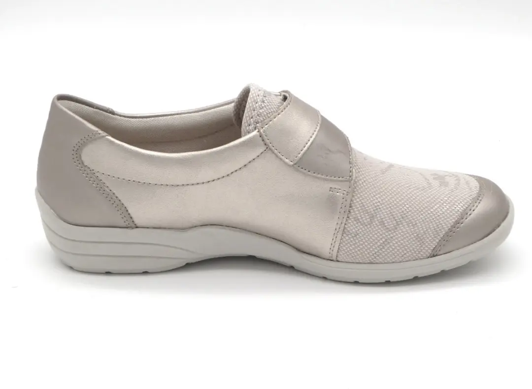 Remonte R7600 Dames Klittenbandschoen - Lichtbeige - Maat 40 - afbeelding 4 van 4