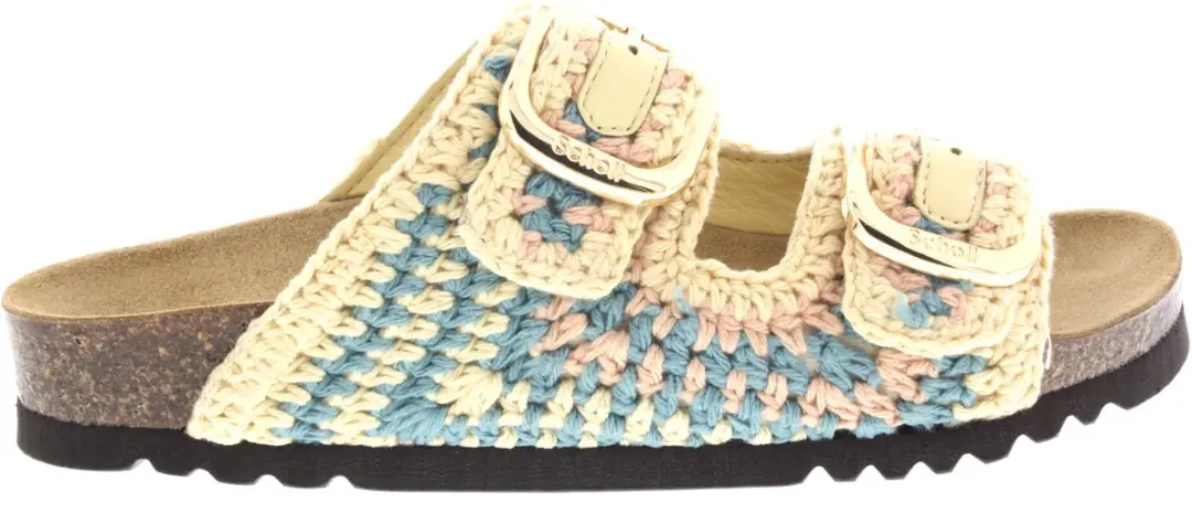 Dames Slippers Scholl Scholl Noelle Yellow/petrol Geel