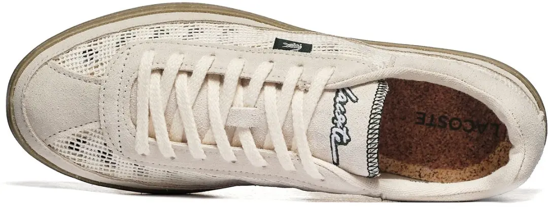 Lacoste Baseshot Lite Heren Sneakers - 44.5 Beige - afbeelding 2 van 6