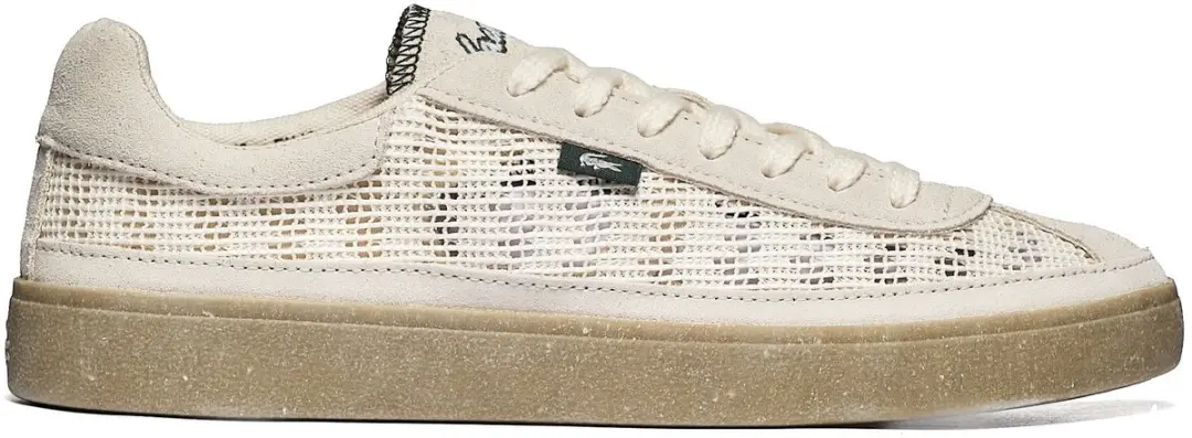 Lacoste Baseshot Lite Heren Sneakers - 44.5 Beige - afbeelding 5 van 6