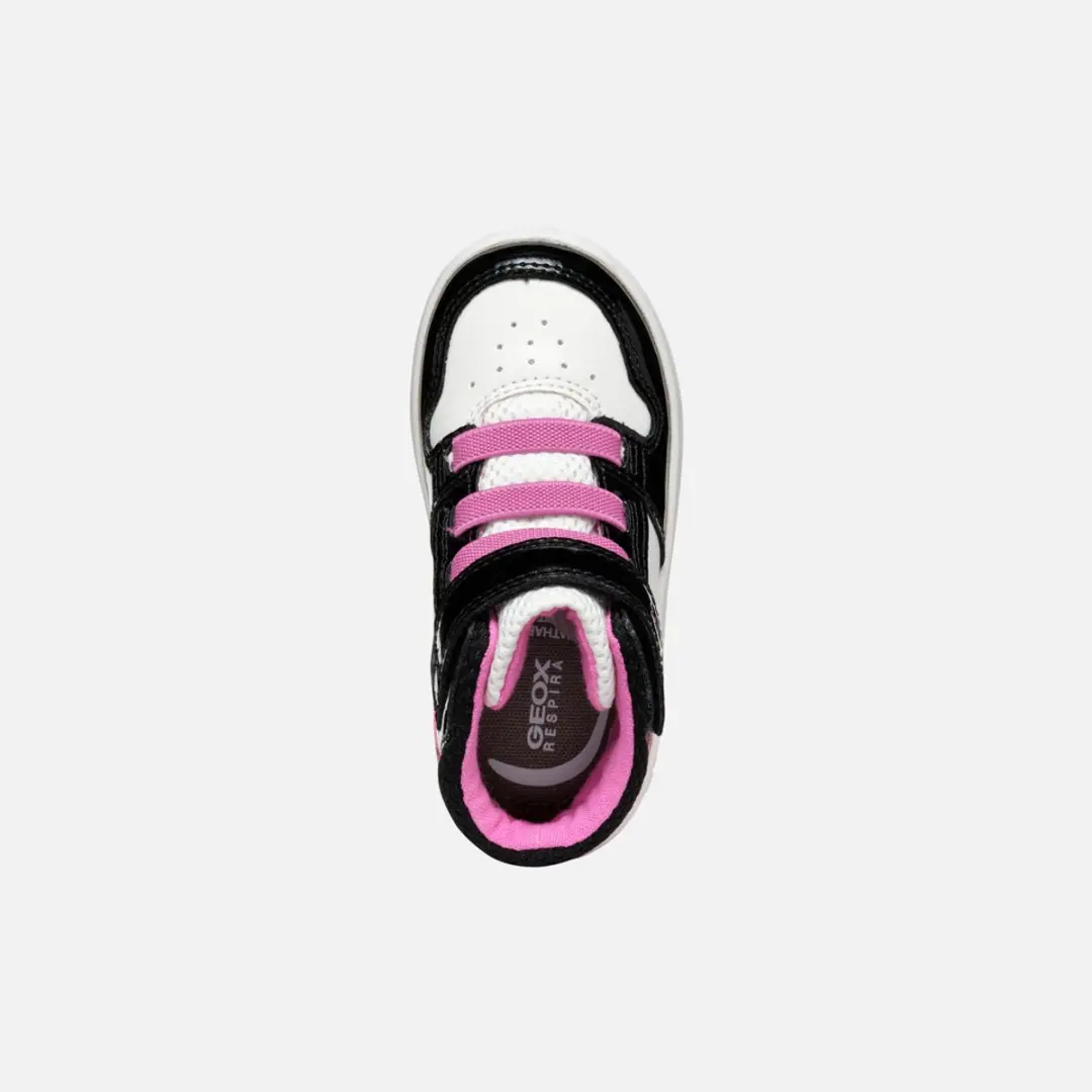 GEOX Eclipser Peutersneakers 24 - Wit/Zwart - afbeelding 5 van 6