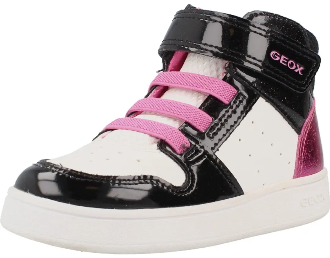 GEOX Eclipser Peutersneakers 24 - Wit/Zwart - afbeelding 2 van 6