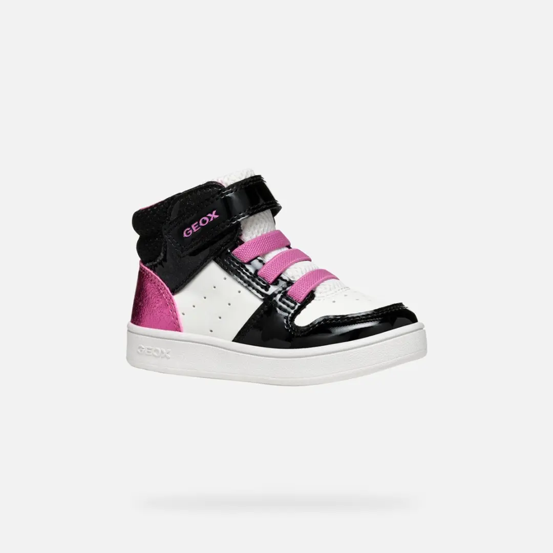 GEOX Eclipser Peutersneakers 24 - Wit/Zwart - afbeelding 6 van 6
