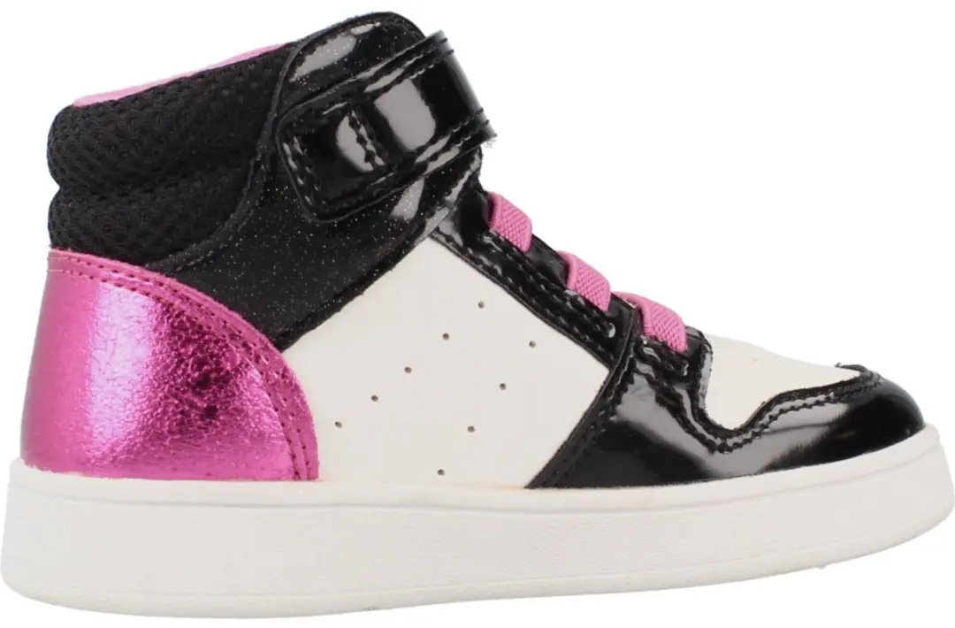 GEOX Eclipser Peutersneakers 24 - Wit/Zwart - afbeelding 4 van 6