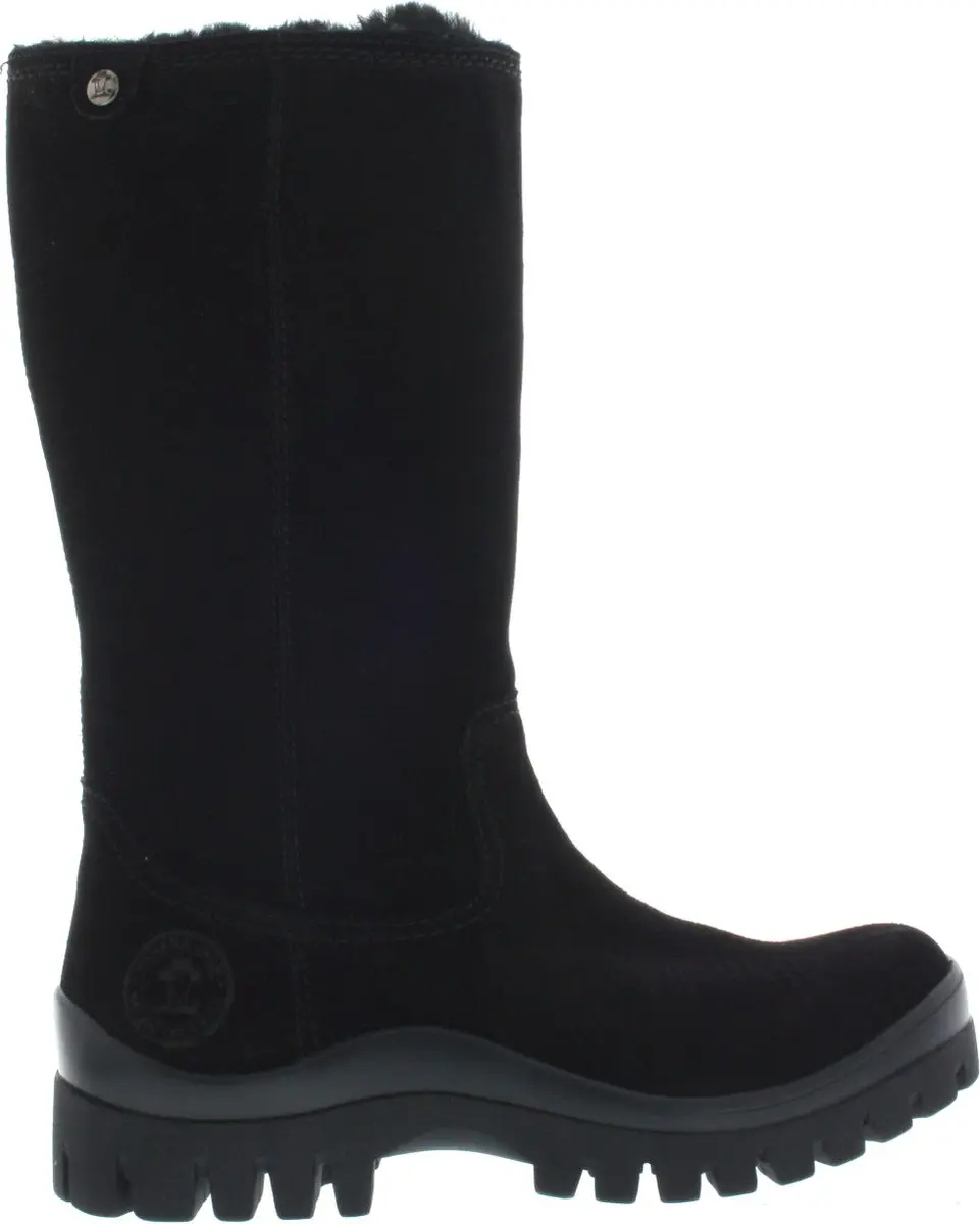 Dames Laarzen Panama Jack Hanoi B1 Velour Black Zwart