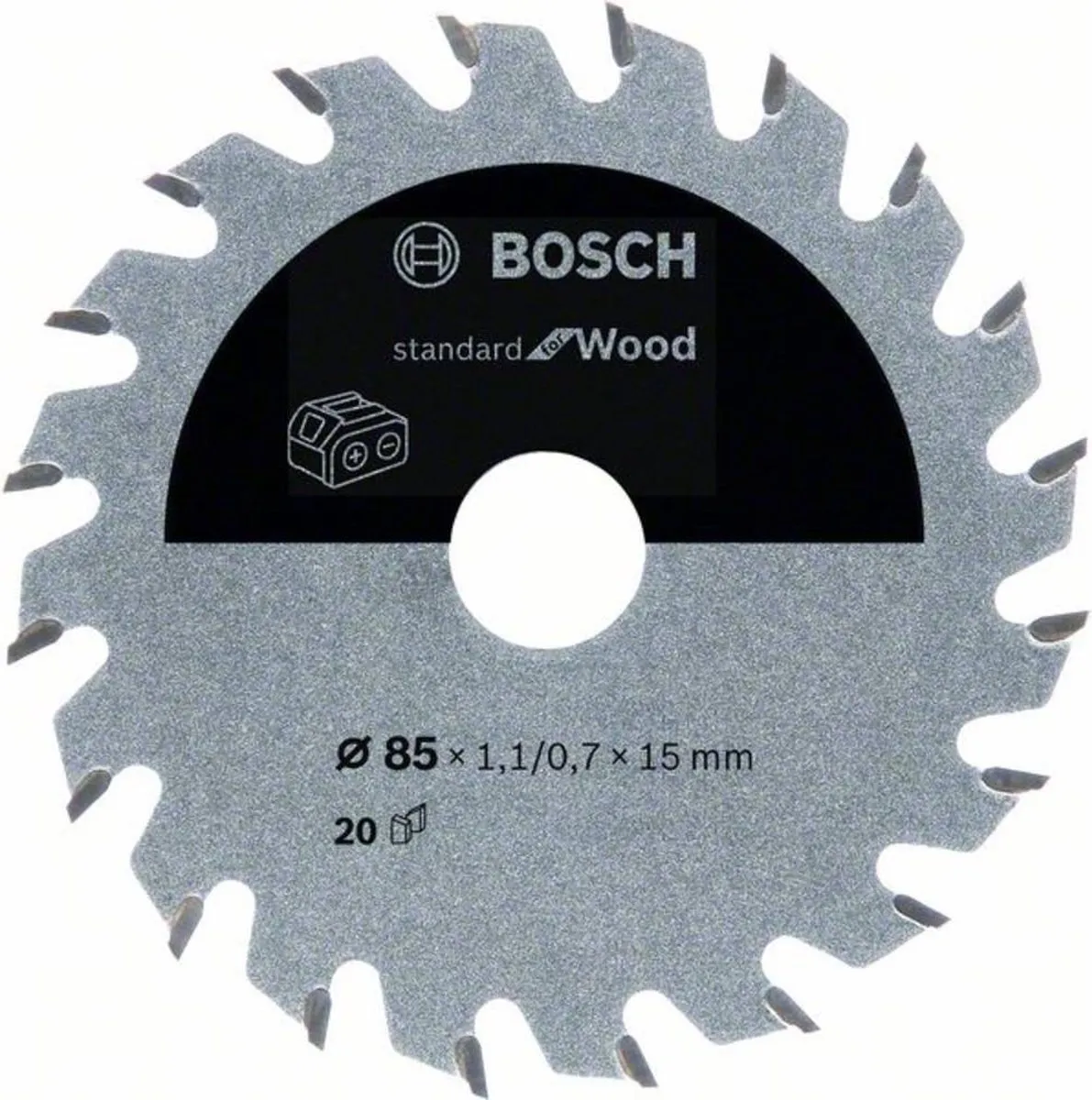 Bosch Professional Cirkelzaagblad 2608837666 - 85x15mm 20 Tanden