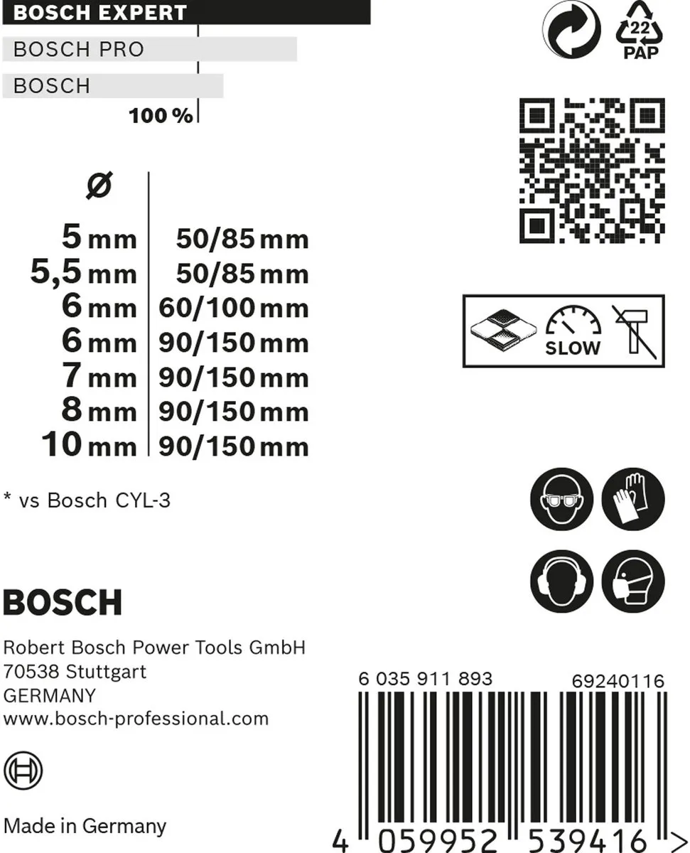 Bosch Professional EXPERT CYL-9 2608900648 Multifunctionele Boorset - 7-delig