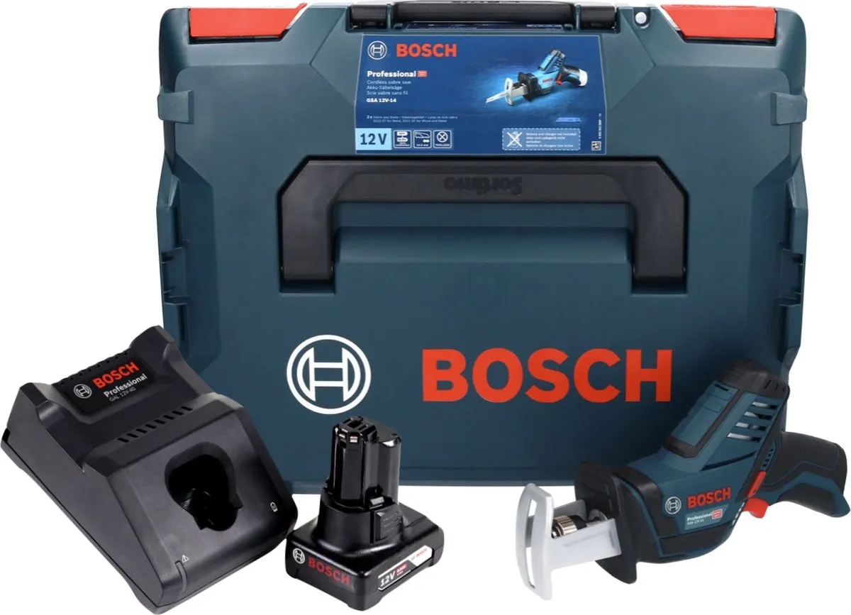 Bosch Professional GSA 12V-14 Accu-Reciprozaag - 12V 6,0Ah - L-Boxx