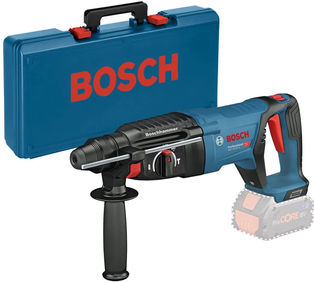 Bosch Professional GBH 18V-26 D Accu Combihamer SDS-Plus - 2,6J
