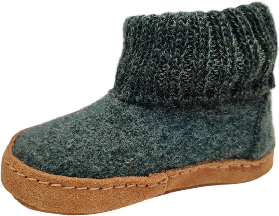Bergstein Cozy Lux Sloffen Junior - Seagreen Maat 26