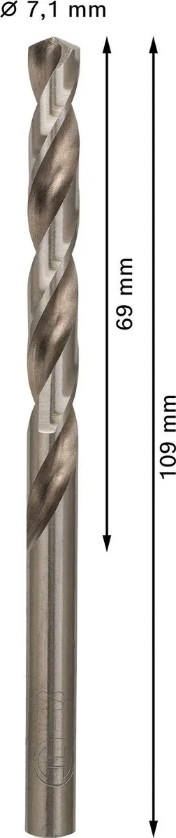 Bosch Professional ST. LINE 7.1mm HSS-G Boor - 10 Stuks