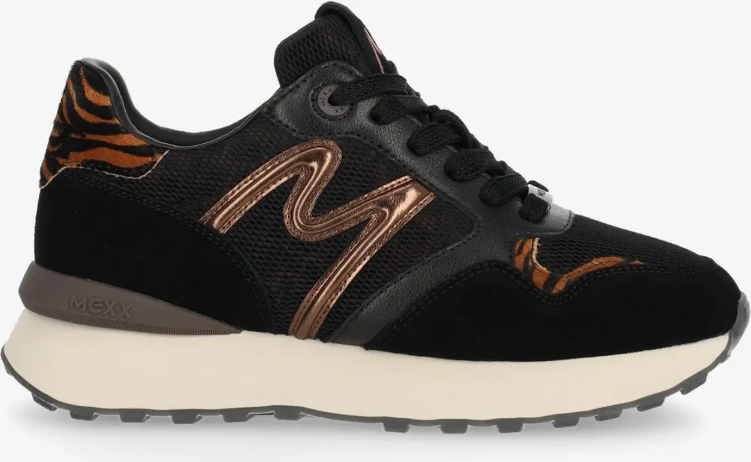 Mexx Juju Humper Sneakers - Dierenprint Zwart - afbeelding 2 van 6
