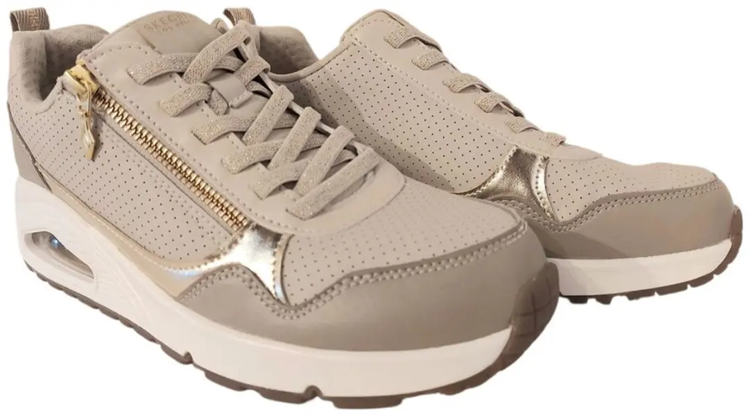 Skechers Uno Metallic Sliders Pantoffels