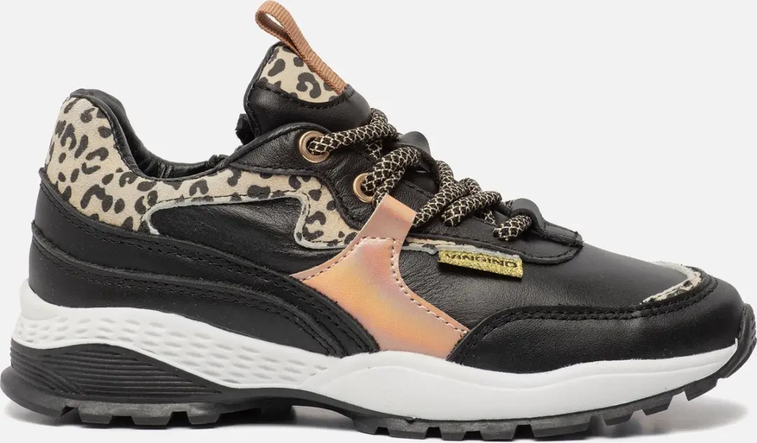 Vingino Mandy sneakers zwart Leer