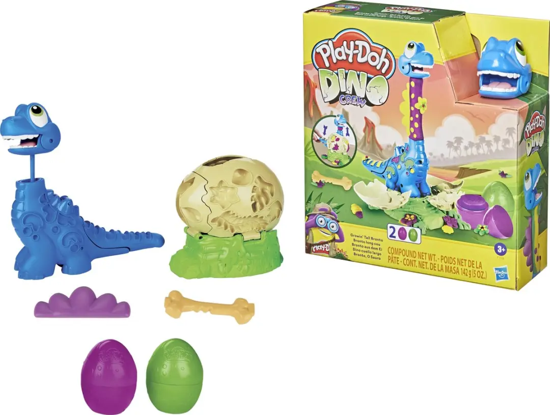 Play-Doh Dino Crew Langnek Bronto Speelset - Multikleur