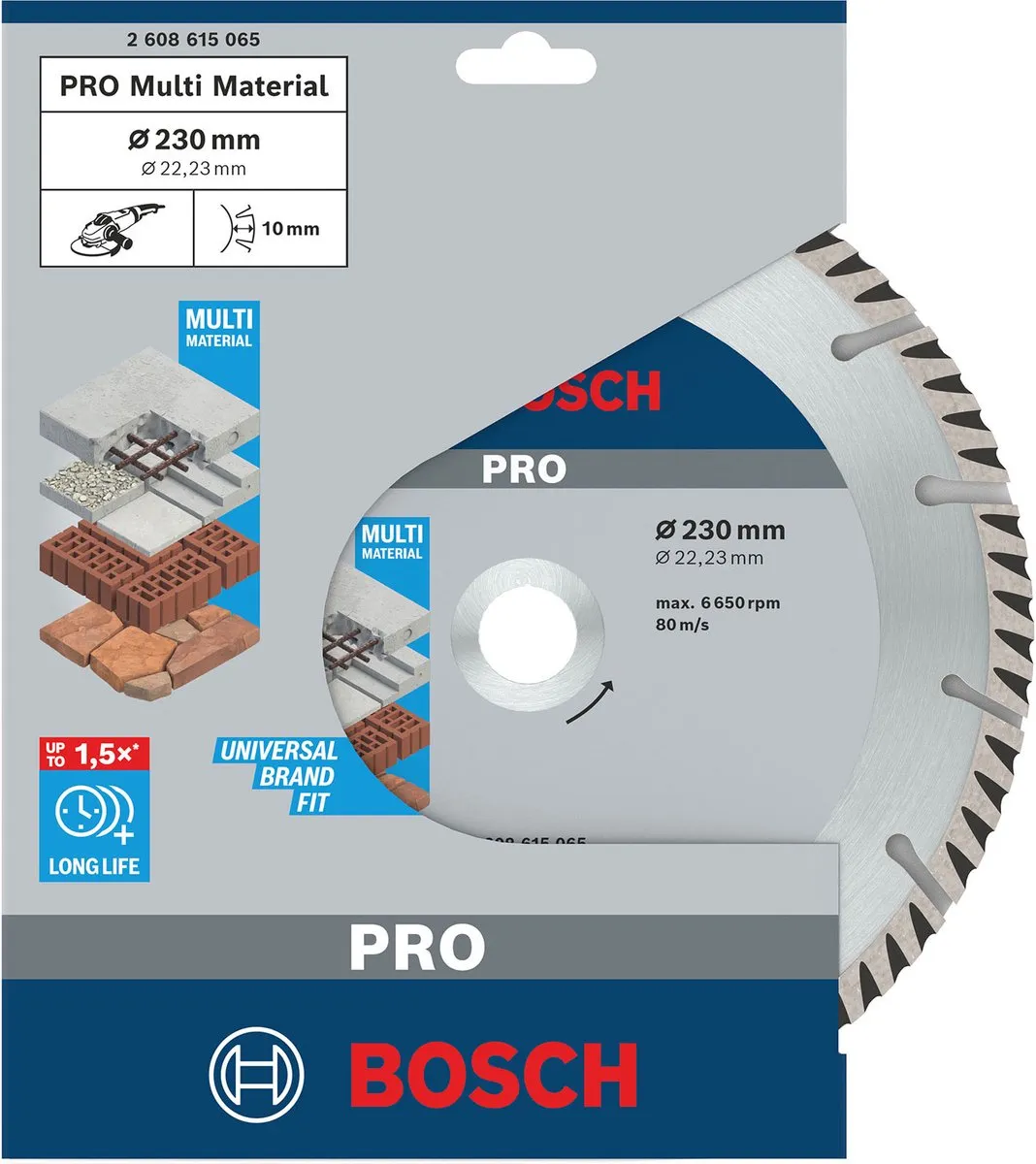 Bosch Professional Diamantschijf Universal 230mm - 22,23mm As