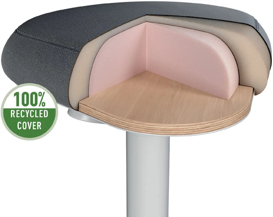 Leitz Ergo Active Zitkruk Grijs - afbeelding 6 van 6