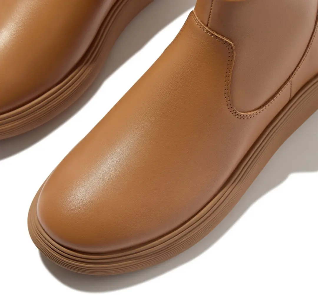 FitFlop FitFlop IQ-Comff Leather Zip Ankle Boots BRUIN