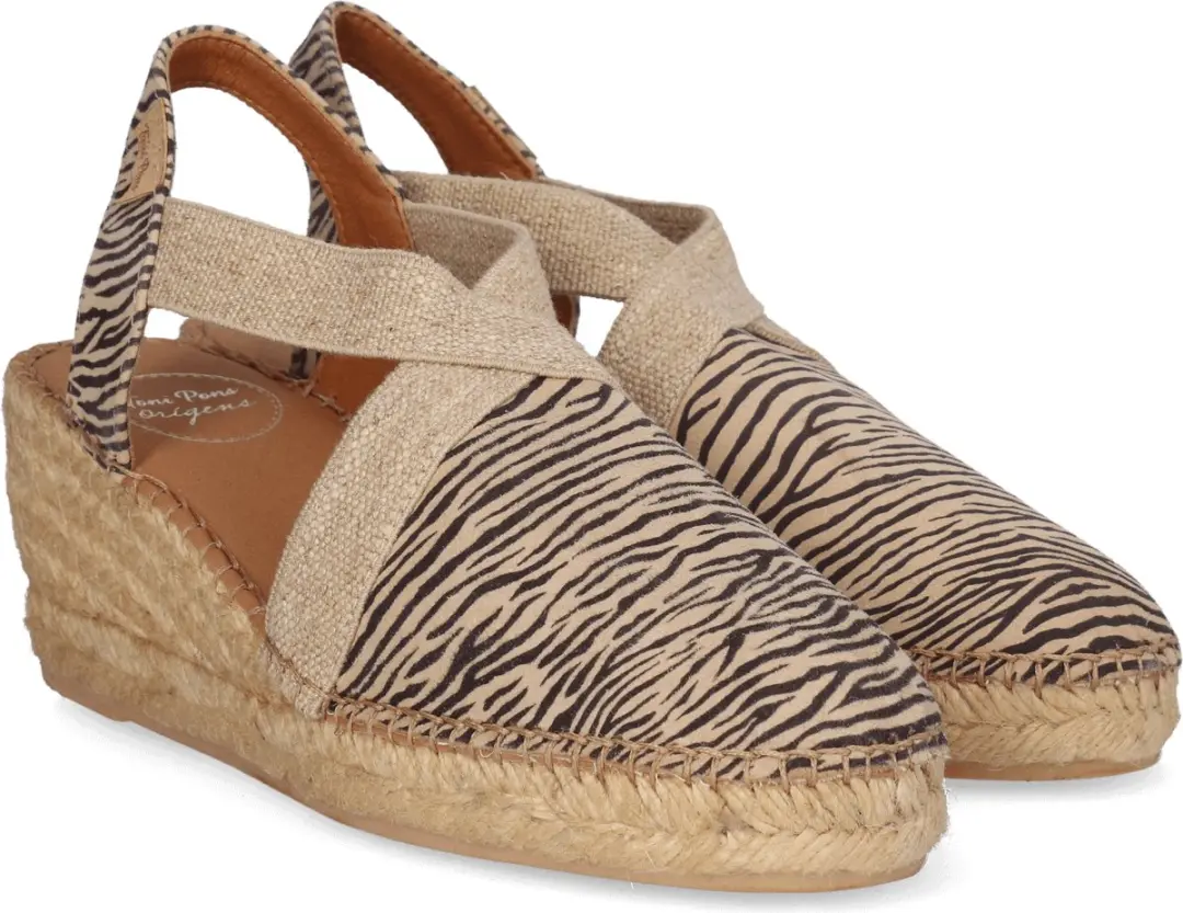 Toni Pons Terra-ZB Dames Espadrilles Zebra - 37 - afbeelding 6 van 6