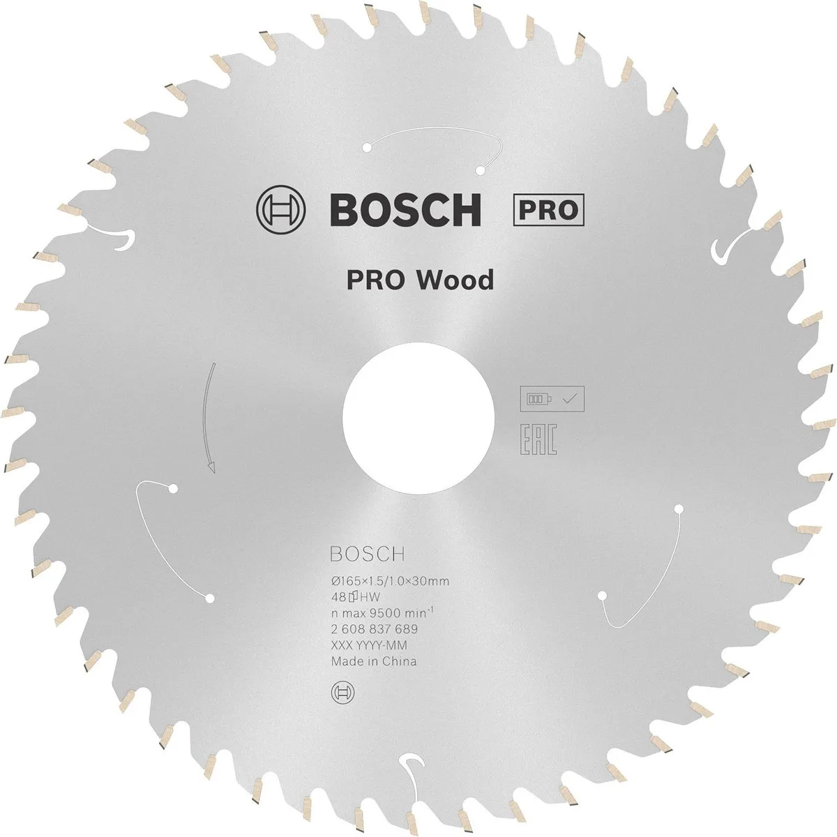 Bosch Professional PRO Wood Zaagblad 165mm